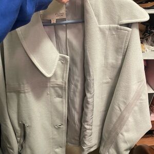Pilcro Women's Light Gray Trench Coat